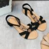 Sandales à Bride T Style Bohème pour Femmes avec Doublure en Flanelle (TEMU)