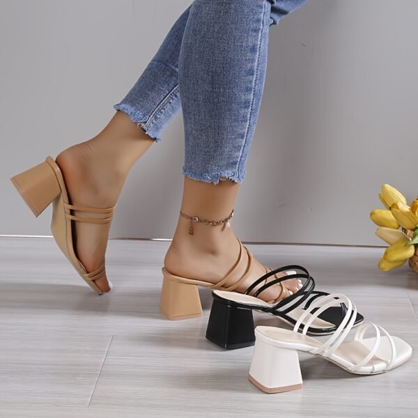 Chaussons à Lacets et Talons Hauts pour Femmes Recto-Verso (TEMU)