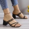 Chaussons à Lacets et Talons Hauts pour Femmes Recto-Verso (TEMU)