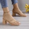 Chaussons à Lacets et Talons Hauts pour Femmes Recto-Verso (TEMU)