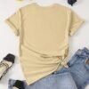 T-shirt À Col Rond Imprimé Livre Et Floral (TEMU)