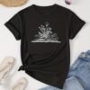 T-shirt À Col Rond Imprimé Livre Et Floral (TEMU)