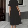 Robe Bohème à Manches Courtes pour Femme (TEMU)