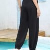 Jogging Taille Haute pour Femmes avec Imprimé Lettres de Brooklyn (TEMU)