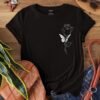 T-shirt À Col Rond Imprimé Rose, Haut Décontracté À Manches Courtes (TEMU)