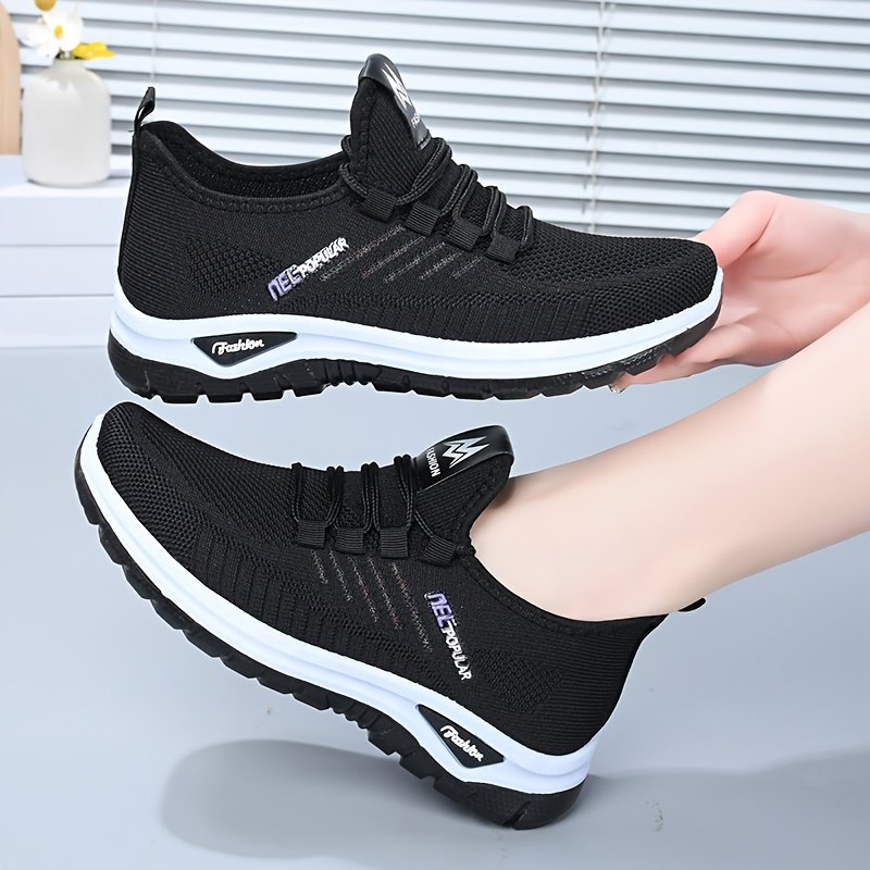 Baskets rétro pour femmes - Mélange respirant avec accents à rayures, absorbant la transpiration, à lacets, basiques en rose et violet, polyvalentes pour toutes les saisons, vêtements décontractés pour le sport | Style rétro chic | Baskets en mélange respirant