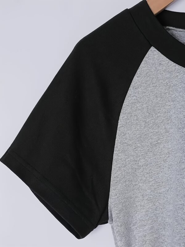 T-shirt décontracté à manches courtes et col rond pour femmes (TEMU)