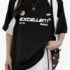 T-shirt color block pour femme, style Y2K, col rond (TEMU)