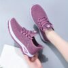 Baskets rétro pour femmes - Mélange respirant avec accents à rayures, absorbant la transpiration (TEMU)