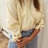 Chemise Élégante à Rayures pour Femme (TEMU)