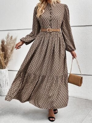 Robe ample à manches lanterne (TEMU)