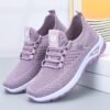 Baskets rétro pour femmes - Mélange respirant avec accents à rayures, absorbant la transpiration (TEMU)