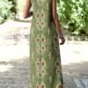 Robe ample sans manches à col en V pour l'été (TEMU)