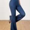 Pantalon évasé taille haute pour femme (TEMU)