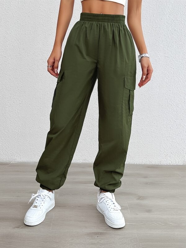Pantalons Cargo Femme à Taille Élastique (TEMU)