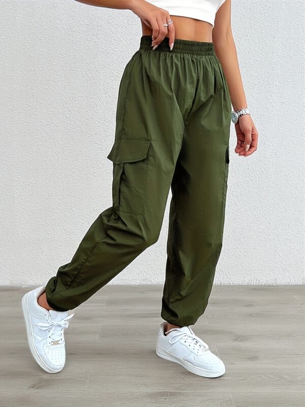 Pantalons Cargo Femme à Taille Élastique (TEMU)