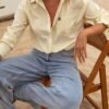 Chemise Élégante à Rayures pour Femme (TEMU)