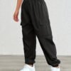 Pantalons Cargo Femme à Taille Élastique (TEMU)