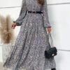 Robe ample à manches lanterne (TEMU)