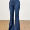 Pantalon évasé taille haute pour femme (TEMU)