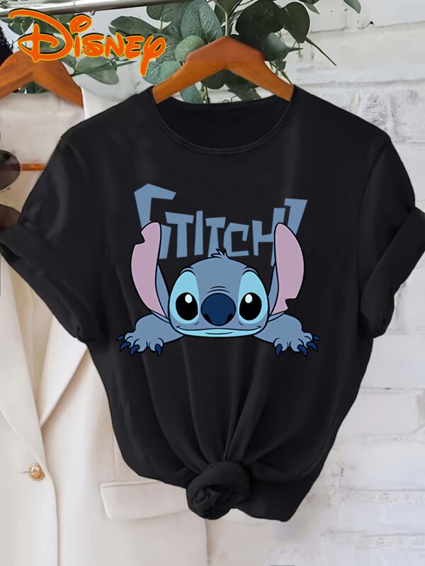 T-shirt imprimé graphique Disney Stitch (TEMU)