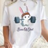 1pc T-shirt d'entraînement amusant pour femme avec imprimé lapin (TEMU)