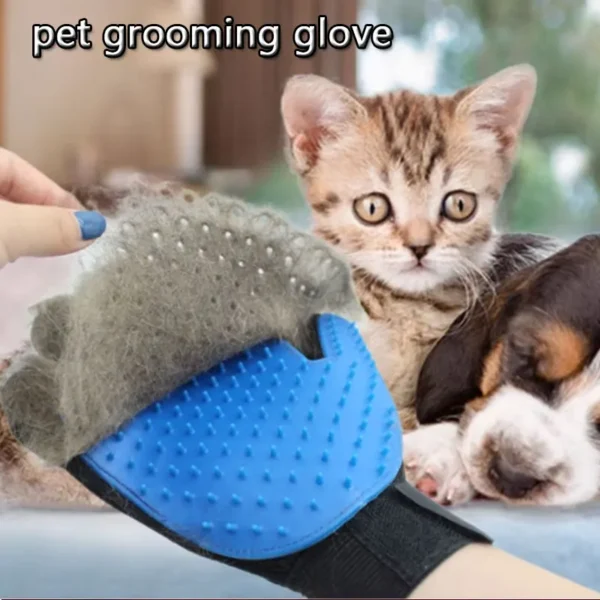 Gants de toilettage, démêlage efficace, gants de toilettage pour animaux de compagnie, brosse de démêlage 2 en 1, gant de Massage