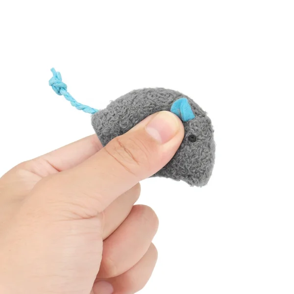 12 pièces mélange jouet pour animaux de compagnie herbe-aux-chats souris amusant en peluche souris chat jouet jeu interactif pour chaton
