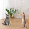 Corde longue corde pour chat, accessoires de jouet pour chaton, jouet pour chaton, balançoire, disque collant élastique avec cloche