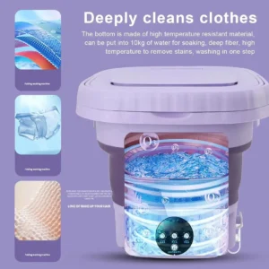 Machine à laver Portable 8L, petit sèche-linge pliable, mini linge pour chaussettes, sous-vêtements, magasin à domicile, léger et efficace