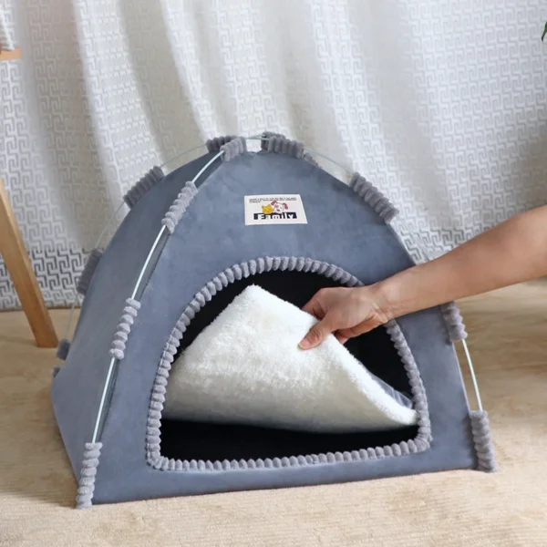 Maison pliable pour chat, tente universelle quatre saisons pour chat et chien, nid d'été Cool, Portable, pliable et respirant pour l'extérieur