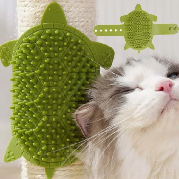 Peigne de Massage pour épilation des poils de chat, brosse à frotter, toilettage pour animaux de compagnie, autonettoyant, coin mural.