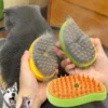 Brosse à vapeur pour chien et chat, pulvérisateur électrique pour Massage, outil de toilettage, perte, pulvérisation électrique