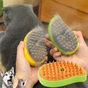 Brosse à vapeur pour chien et chat, pulvérisateur électrique pour Massage, outil de toilettage, perte, pulvérisation électrique