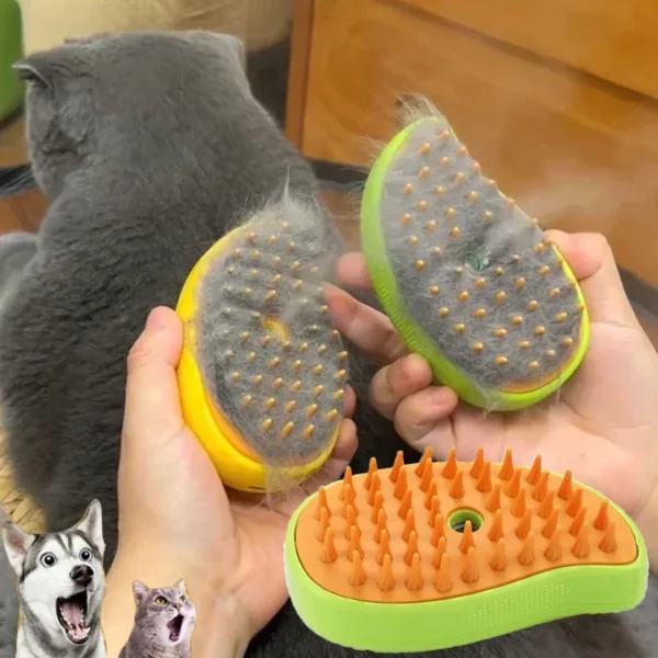 Brosse à vapeur pour chien et chat, pulvérisateur électrique pour Massage, outil de toilettage, perte, pulvérisation électrique