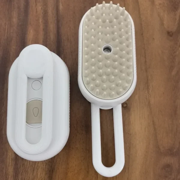 Brosse à Vapeur Électrique 3 en 1 pour Chat, Peigne à Eau pour Animaux de Compagnie, Pulvérisation de Cheveux, Énergie