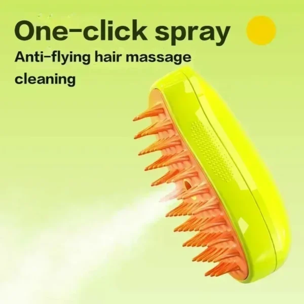 Brosse à vapeur pour chien et chat, pulvérisateur électrique pour Massage, outil de toilettage, perte, pulvérisation électrique