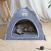 Maison pliable pour chat, tente universelle quatre saisons pour chat et chien, nid d'été Cool, Portable, pliable et respirant pour l'extérieur