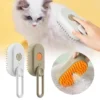 Brosse à Vapeur Électrique 3 en 1 pour Chat, Peigne à Eau pour Animaux de Compagnie, Pulvérisation de Cheveux, Énergie