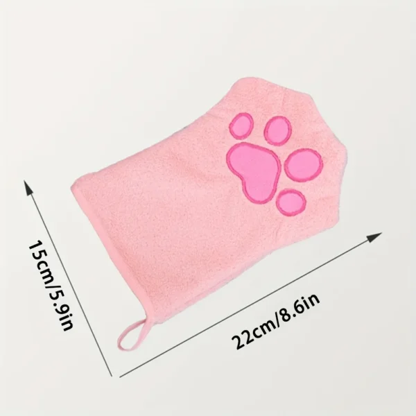 Gants de bain absorbants à séchage rapide pour animaux de compagnie, gants de bain et de toilettage à séchage rapide
