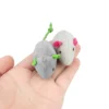 12 pièces mélange jouet pour animaux de compagnie herbe-aux-chats souris amusant en peluche souris chat jouet jeu interactif pour chaton