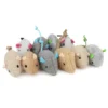 12 pièces mélange jouet pour animaux de compagnie herbe-aux-chats souris amusant en peluche souris chat jouet jeu interactif pour chaton