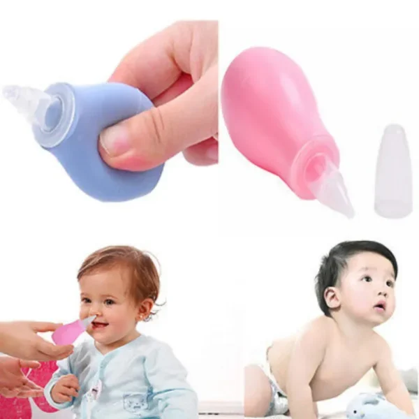 Nouveau-né Silicone bébé sécurité nez nettoyeur aspiration sous vide enfants aspirateur Nasal nouveau bébé soins Diagnostic-outil vide ventouse