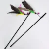 Jouets amusants pour chaton, tige de jouet interactive avec cloche et plumes, jouets pour chats.