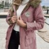 (TEMU)Veste d'hiver chaude à capuche pour femme - Manteau décontracté parka