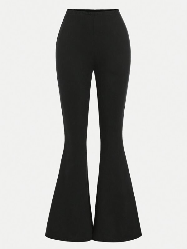 Ensemble 3 pièces de chemise à manches longues à carreaux kaki ciblée DP010599+Vica, haut court noir, pantalon évasé(TEMU)