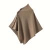 châle pour femme 100% laine - Châle et écharpe multifonctionnel élégant, minimaliste et de luxe avec fermeture à bouton-pression(TEMU)