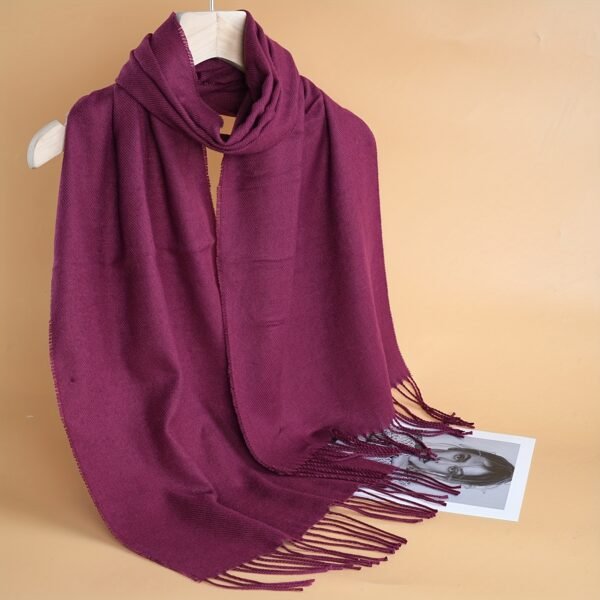 (TEMU) Écharpe à Texture Douce, Accessoires d'Hiver