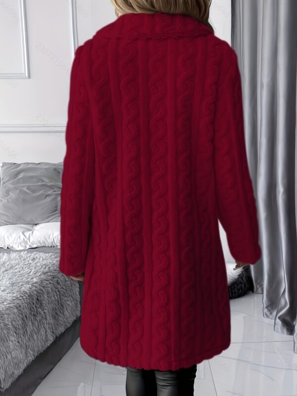 Manteau en Fausse Fourrure Ciblé pour Femmes (TEMU)