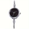 Montre-bracelet Mini Art Petite et Élégante, Style Rétro pour Femme avec un Tempérament Simple de Vie(TEMU)